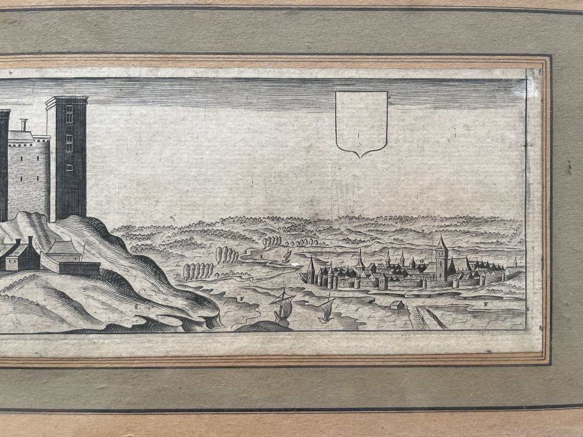 Le Château de Fronsac, gravure par Clause Chastillon-photo-4