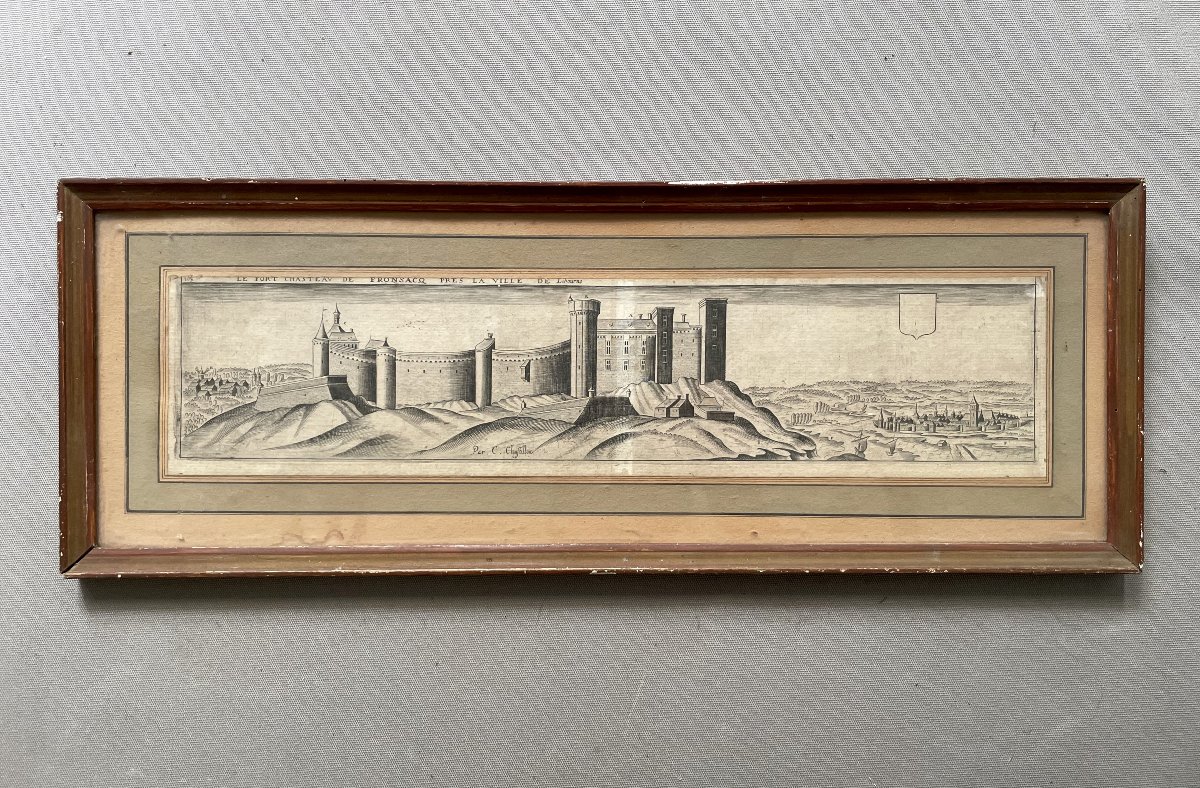 Le Château de Fronsac, gravure par Clause Chastillon