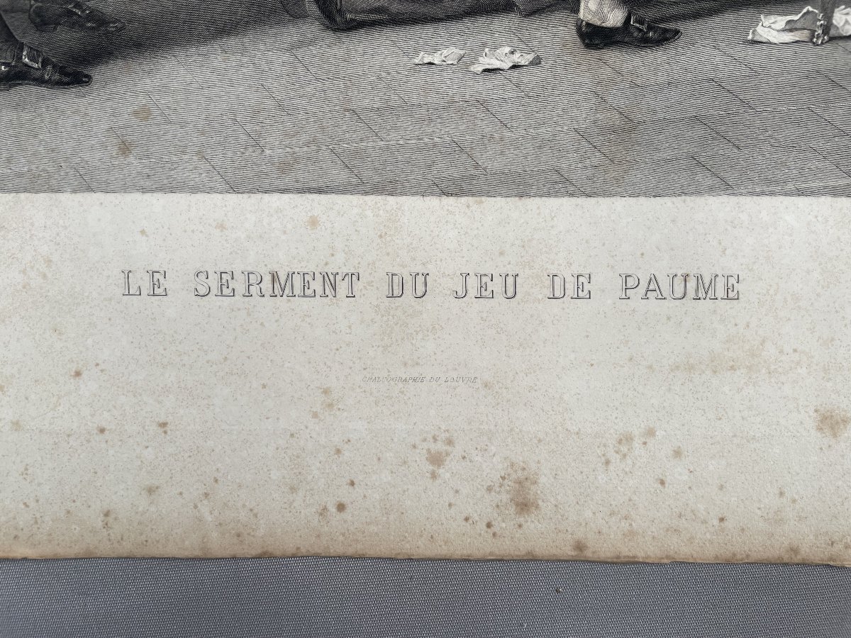 Le Serment Du Jeu De Paume, Engraving By Morse After Coudere-photo-2