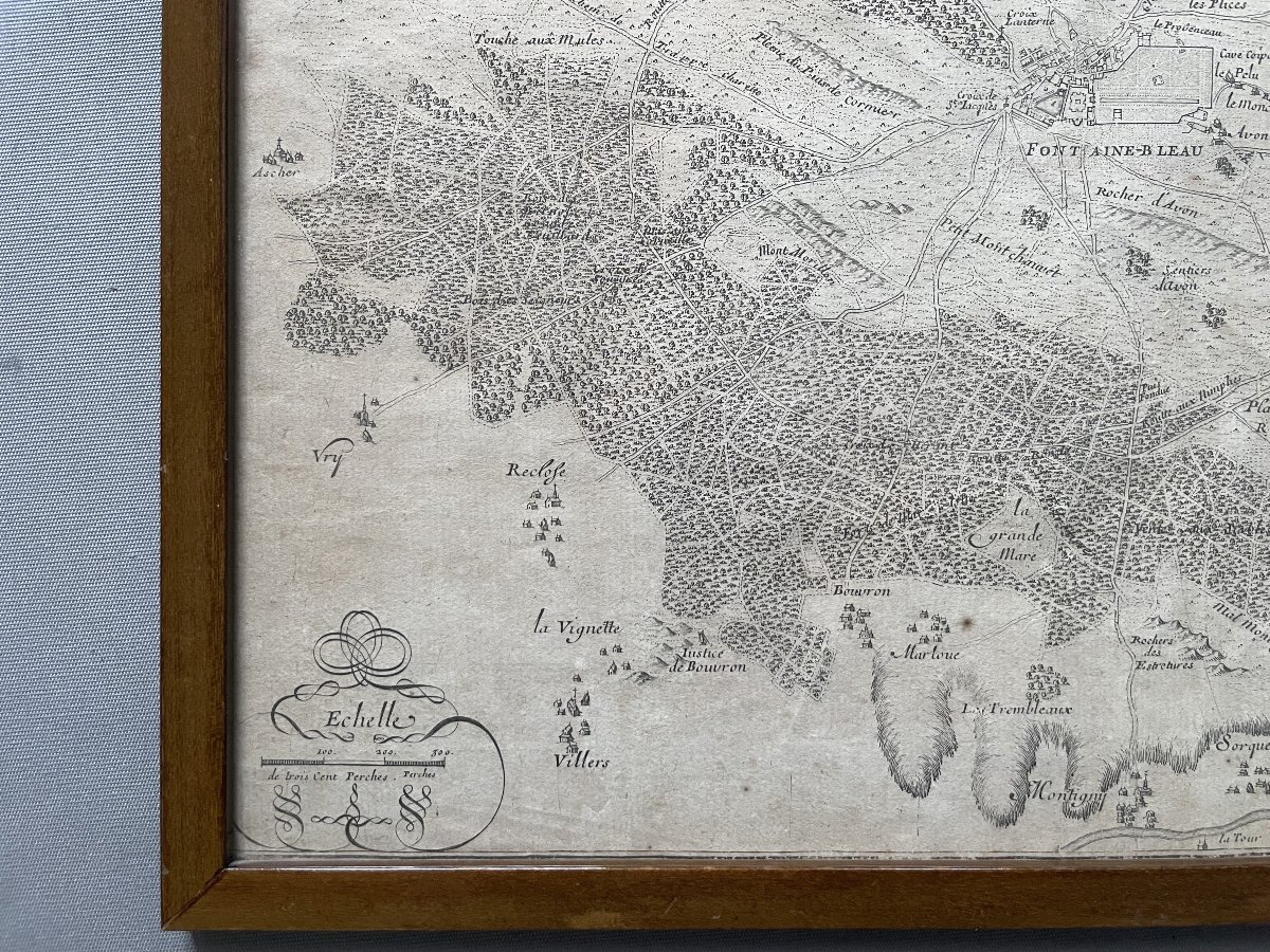 Old Map Of The Forêt De Fontainebleau-photo-4