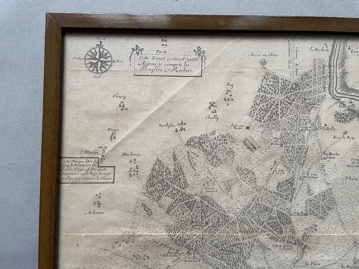 Old Map Of The Forêt De Fontainebleau-photo-1