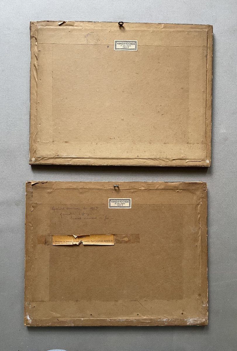 Scènes galantes, paire de gravures par Clementi-photo-2