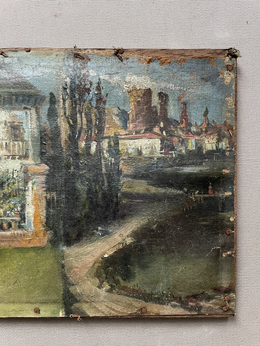 Triptych, Oil On Canvas, Early 20th Century-photo-4