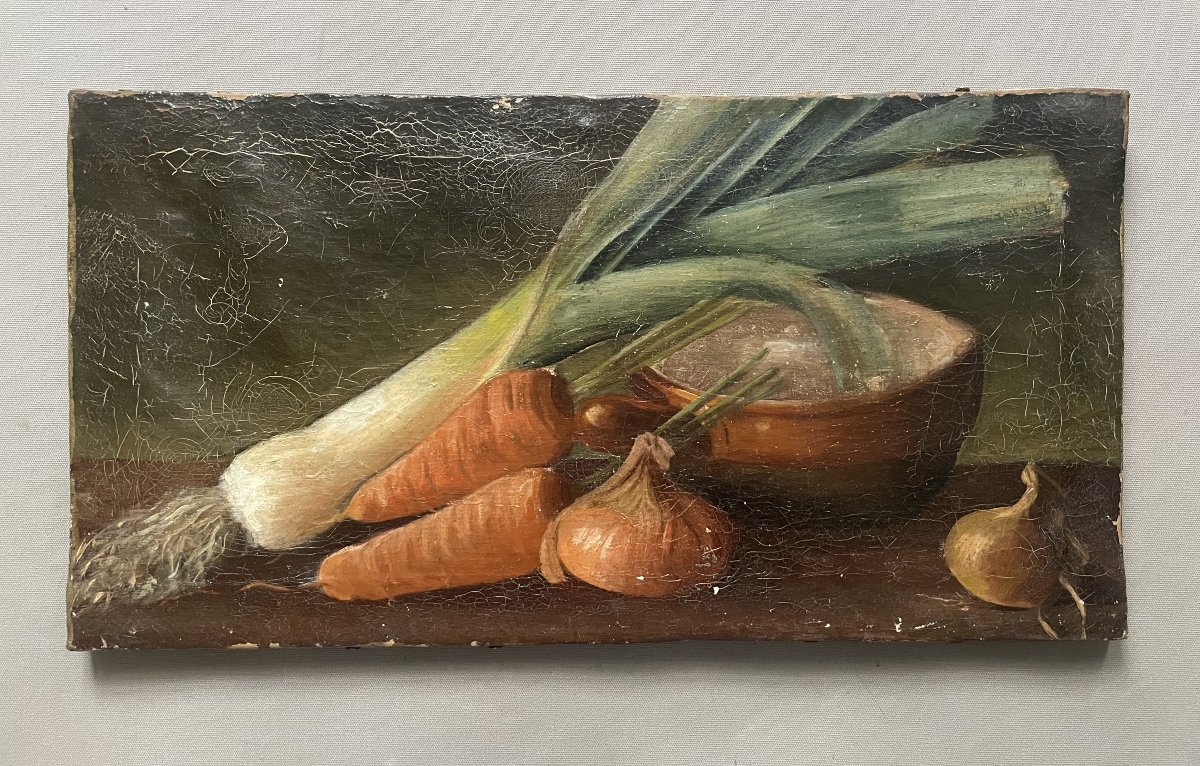 Nature morte, huile sur toile, fin XIXe