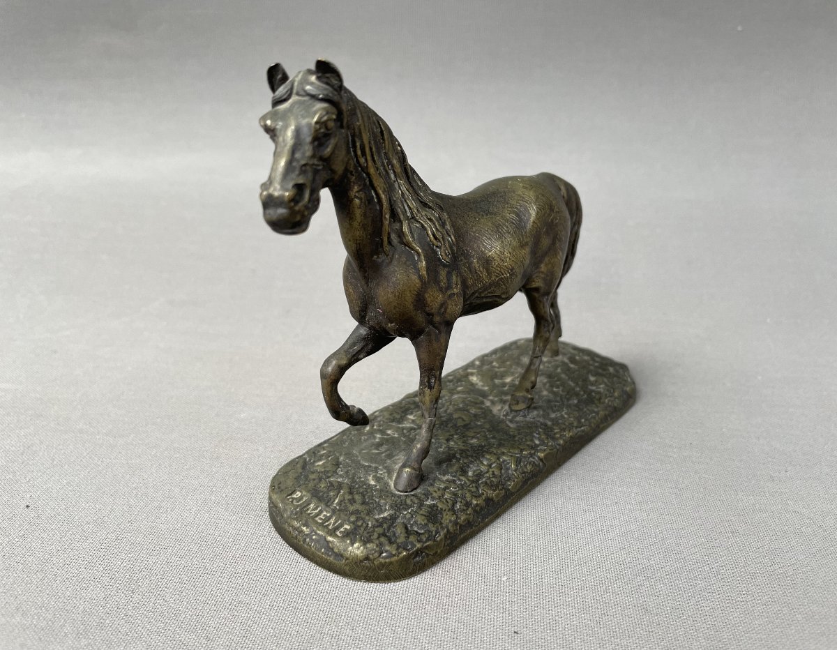 Pierre-Jules MÈNE, cheval en bronze-photo-2
