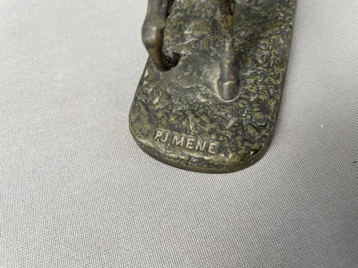 Pierre-Jules MÈNE, cheval en bronze-photo-3