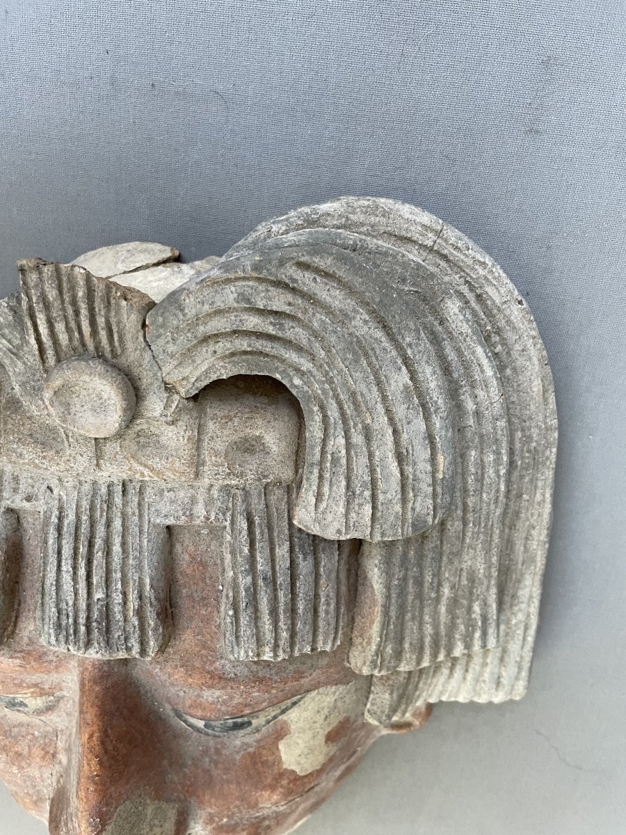 Pre-columbian-style Mask, 19th Century Or Earlier-photo-4