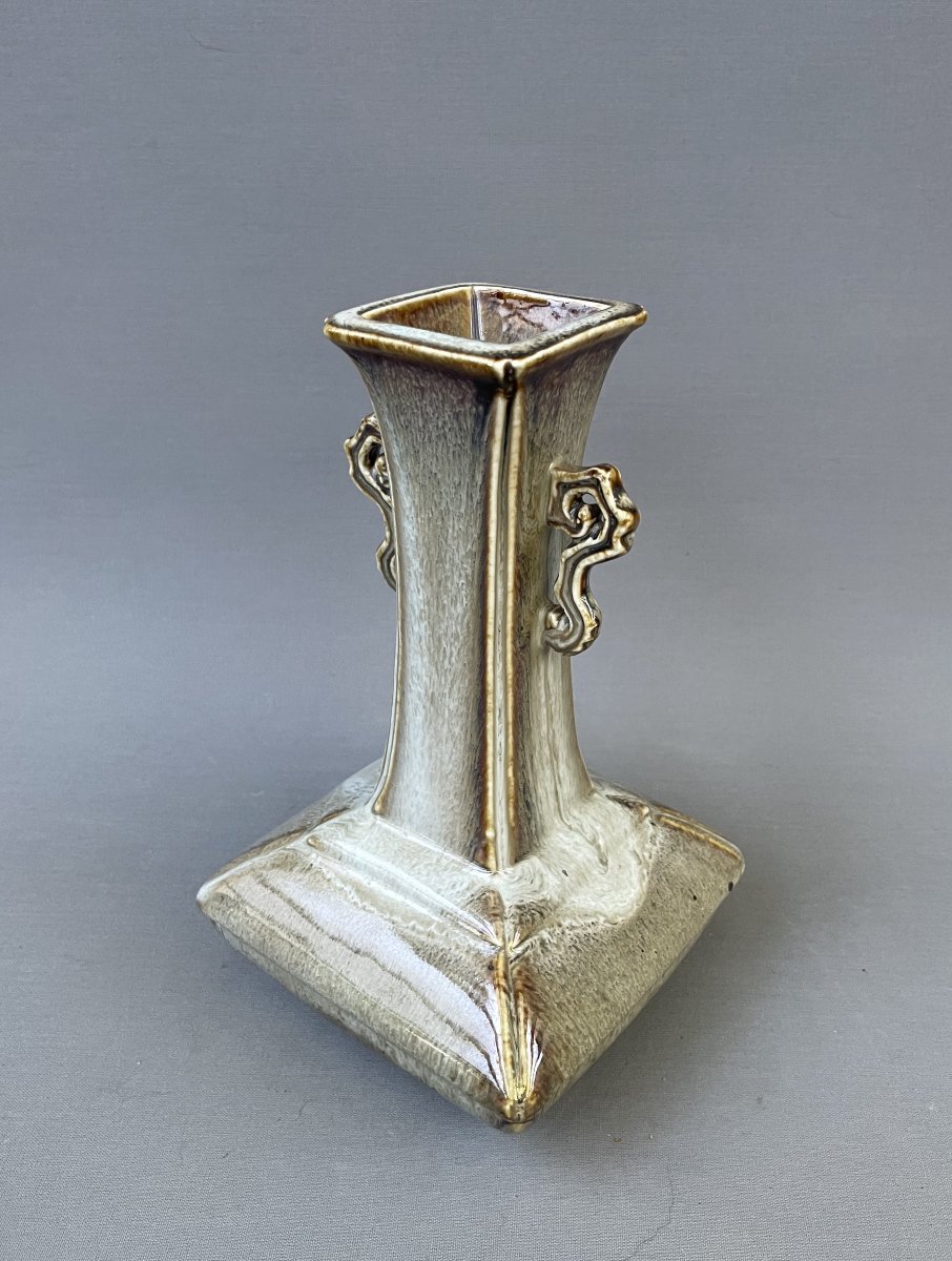 Glazed Porcelain Vase, China, Early 20th Century-photo-2