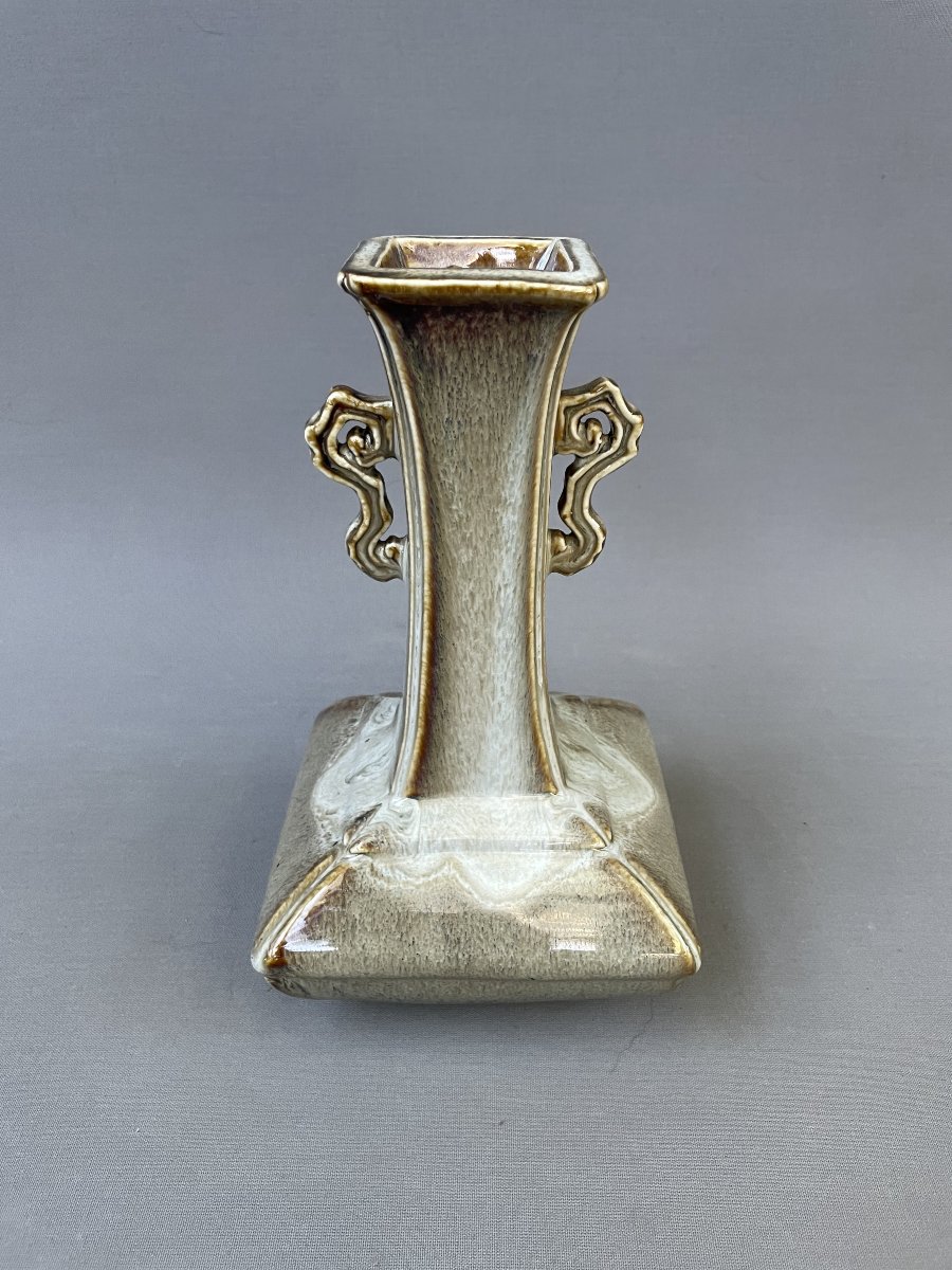 Glazed Porcelain Vase, China, Early 20th Century-photo-3