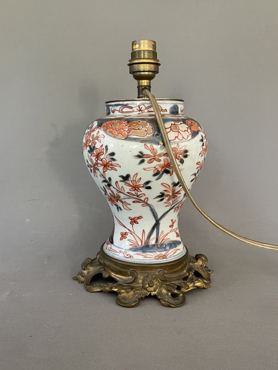Vase monté en lampe, Chine, XIXe ou avant-photo-4
