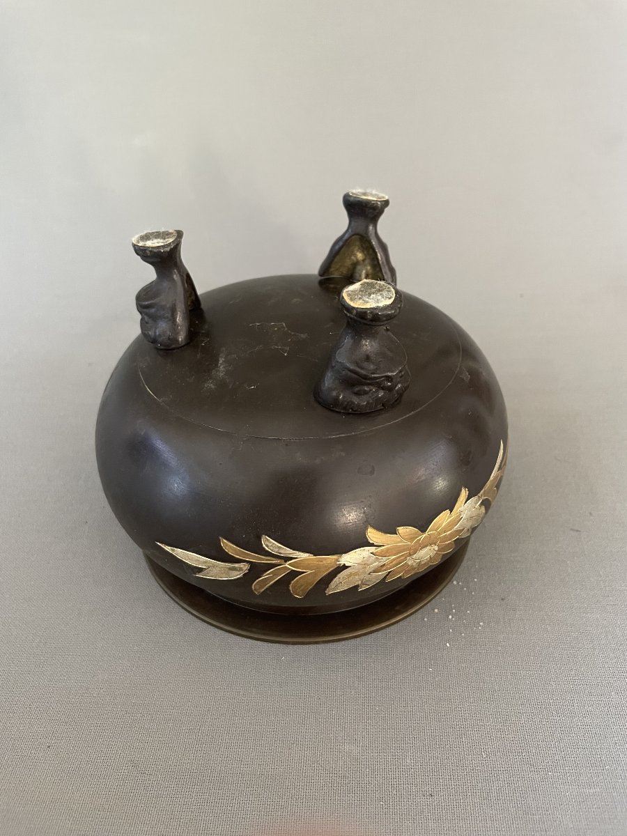 Bronze Incense Burner, Asia, Early 20th Century-photo-4