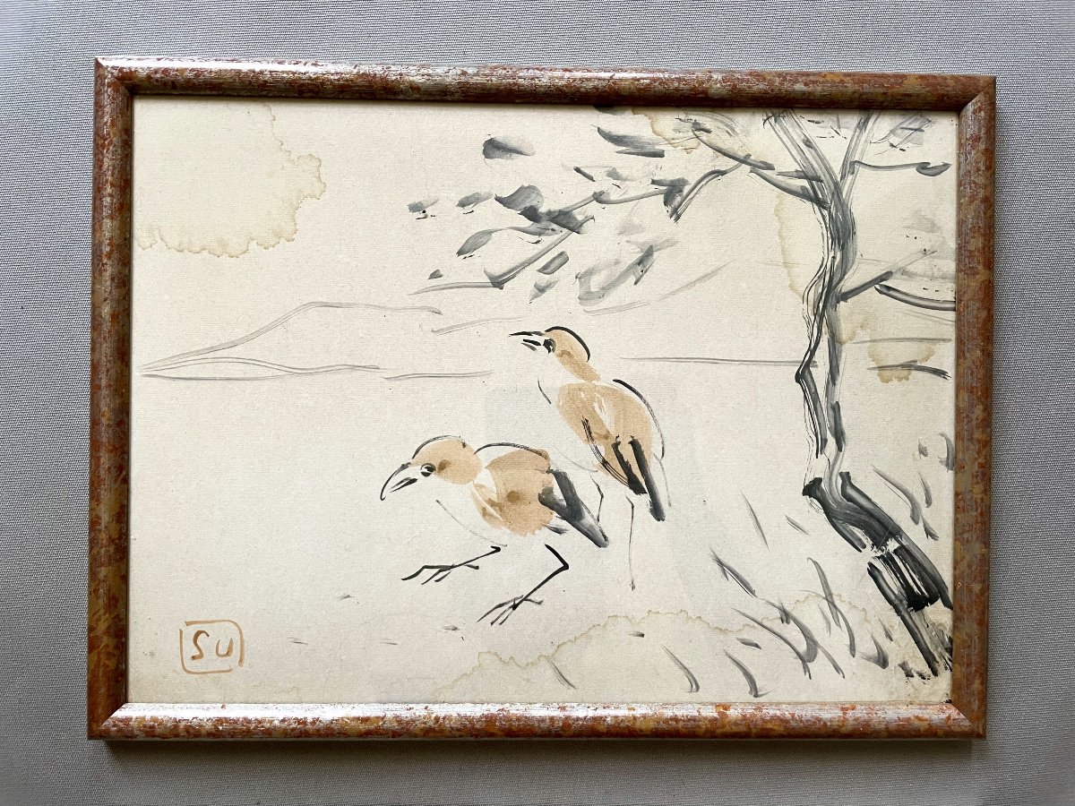 Birds And Still Life: Two Asian Prints-photo-2