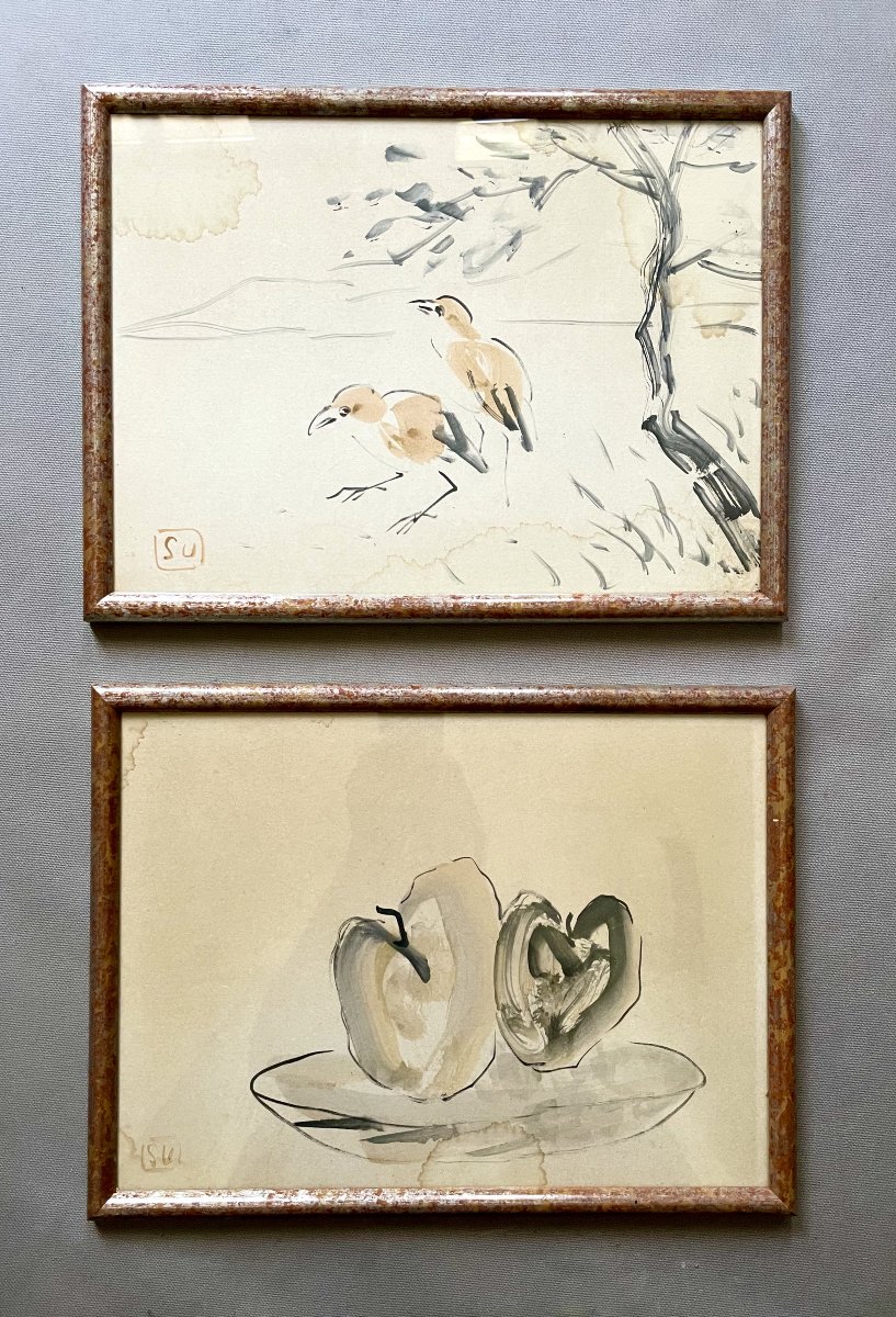 Birds And Still Life: Two Asian Prints