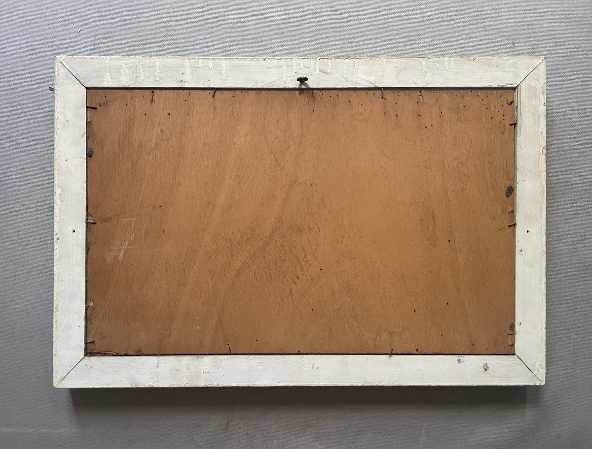 Oil On Paper, First Half Of The 20th Century-photo-3