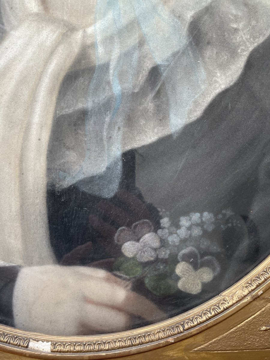 Portrait de femme, pastel-photo-3