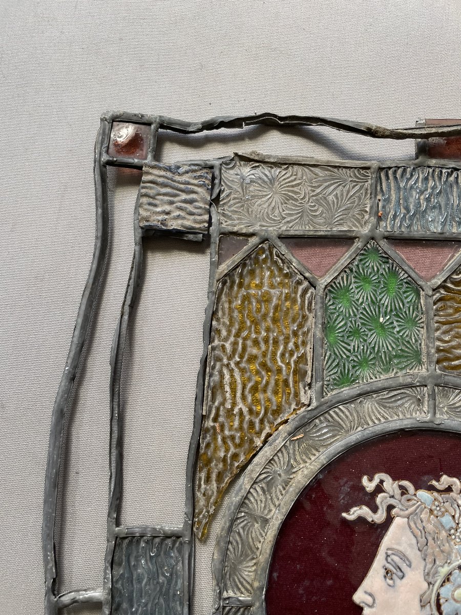 Stained-glass Window, Late 18th Or Early 19th Century-photo-3