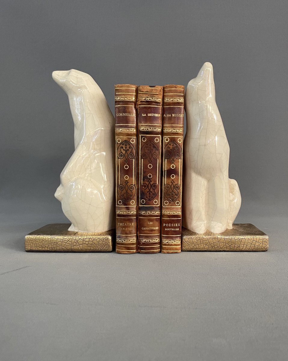 Pair Of Art Deco Bookends-photo-2