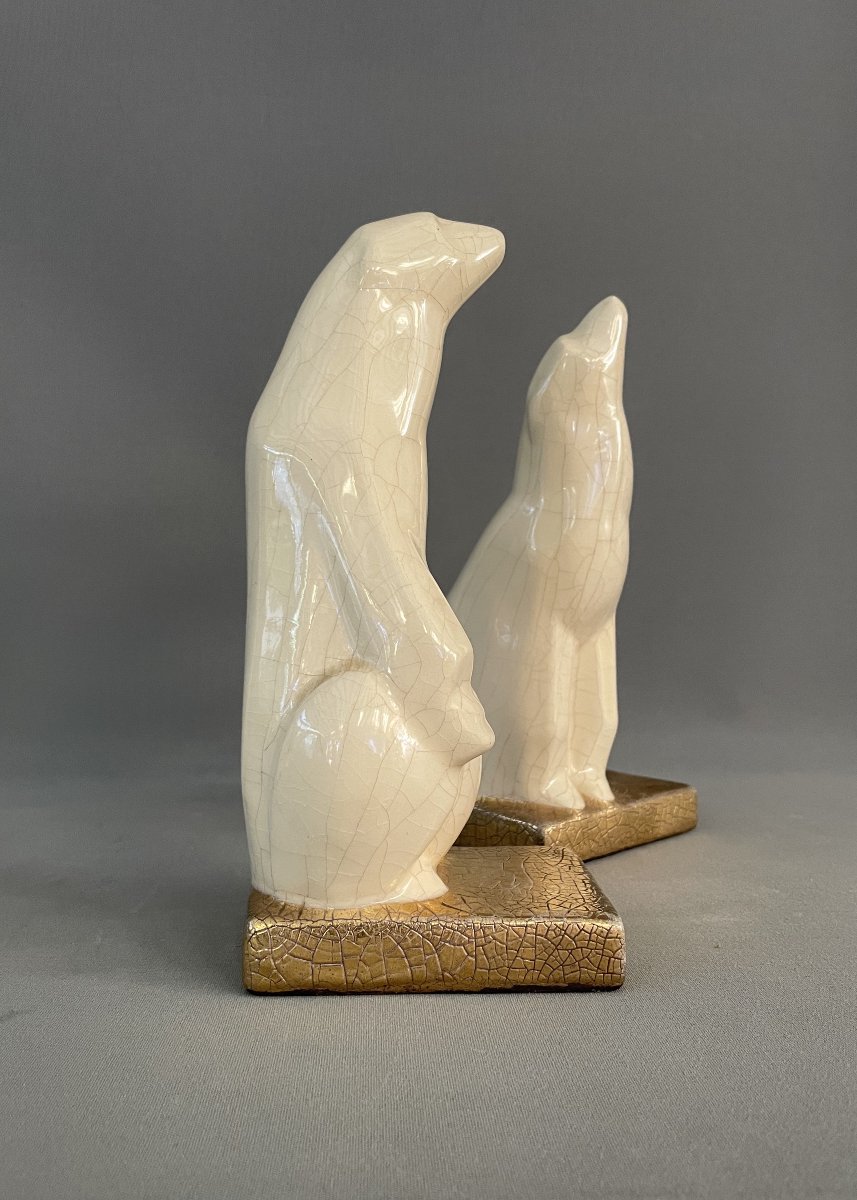 Pair Of Art Deco Bookends-photo-2