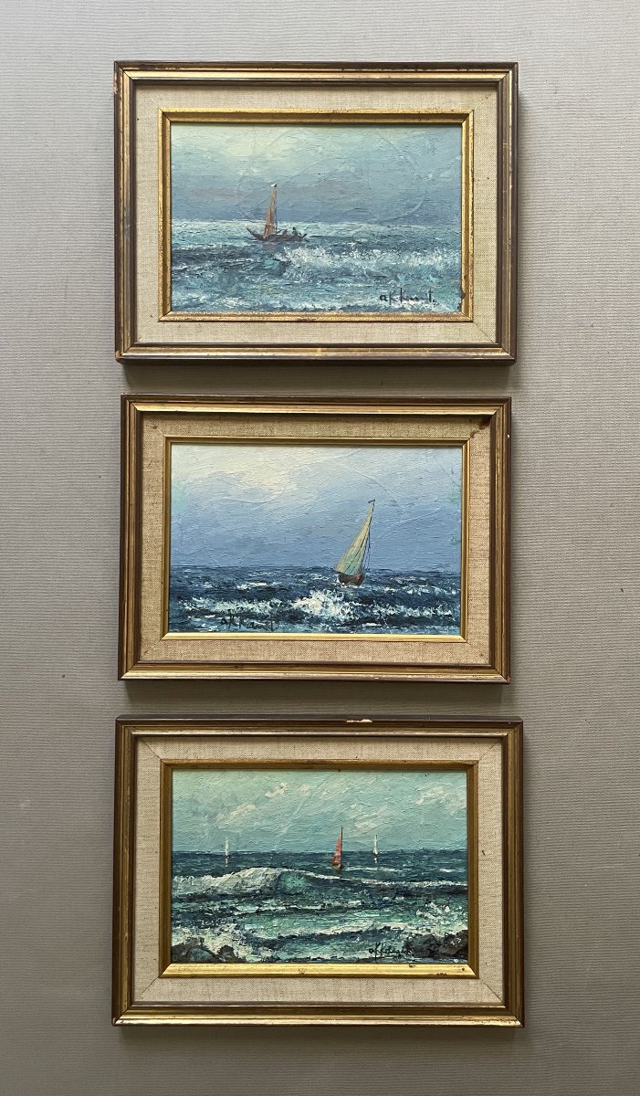 Series Of Three Seascapes