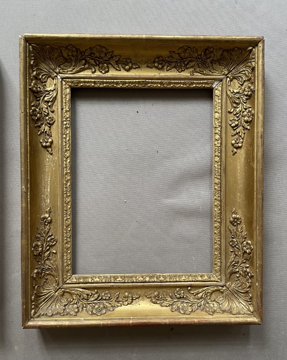 Paire de cadres d'époque Restauration-photo-4