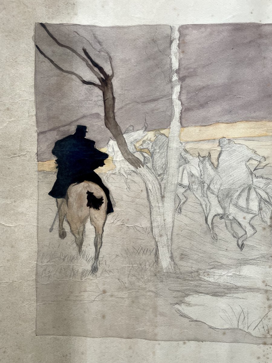 Départ de cavalerie, étude-photo-2