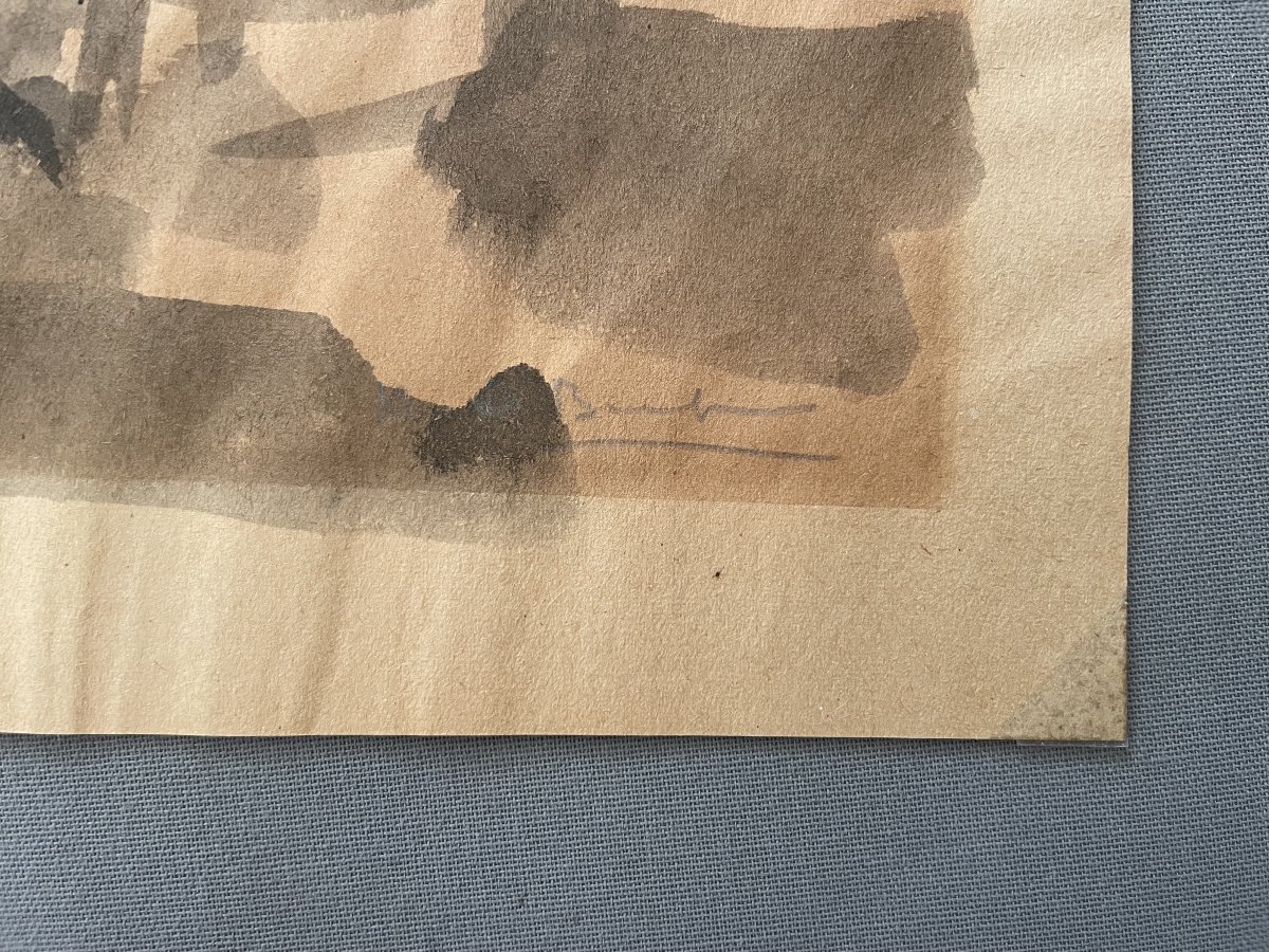 Famille, lavis d'encre-photo-2