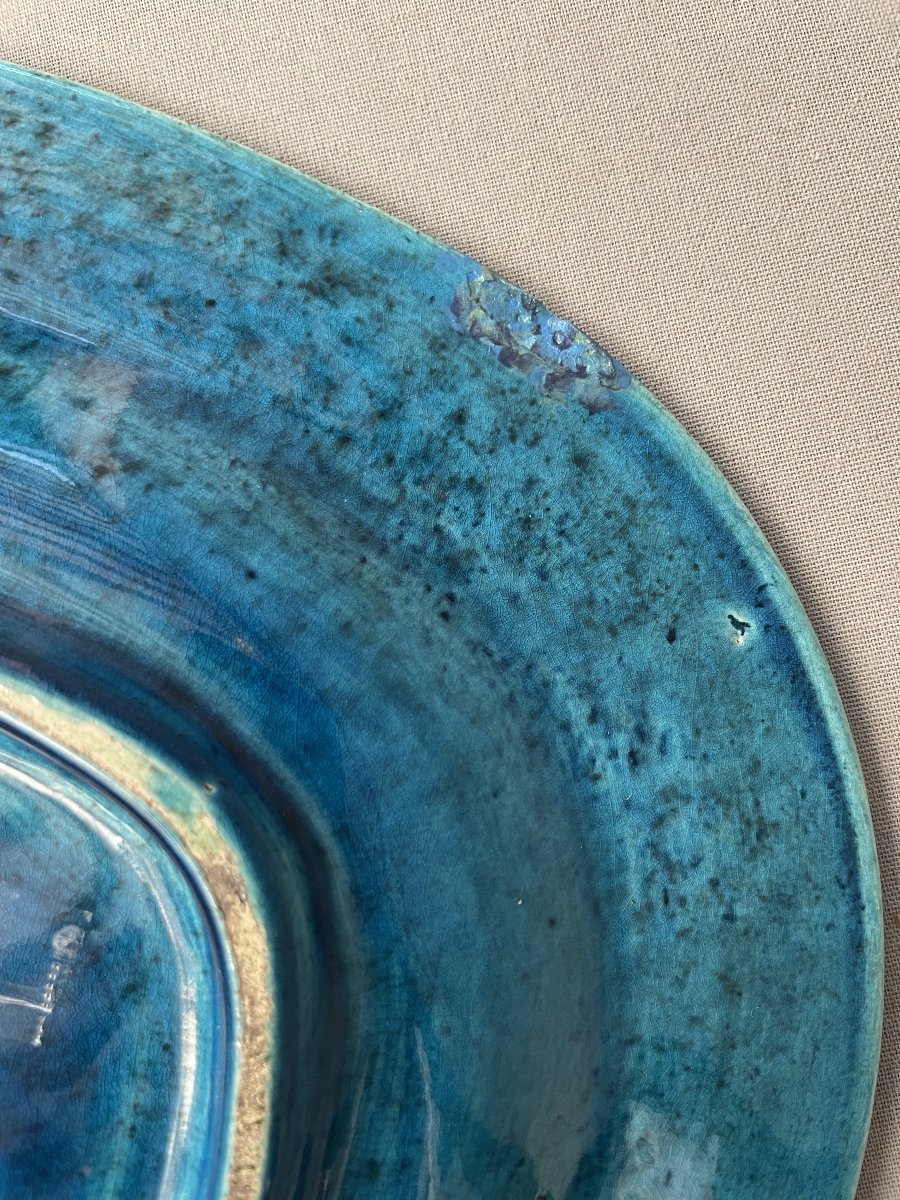 Ceramic Plate Signed By M. Perret-photo-4