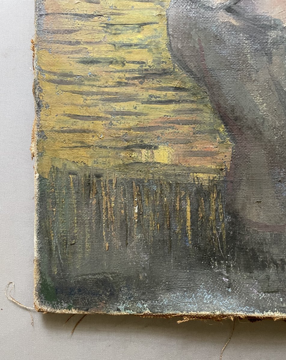 Nude Woman, Signature To Be Deciphered-photo-2