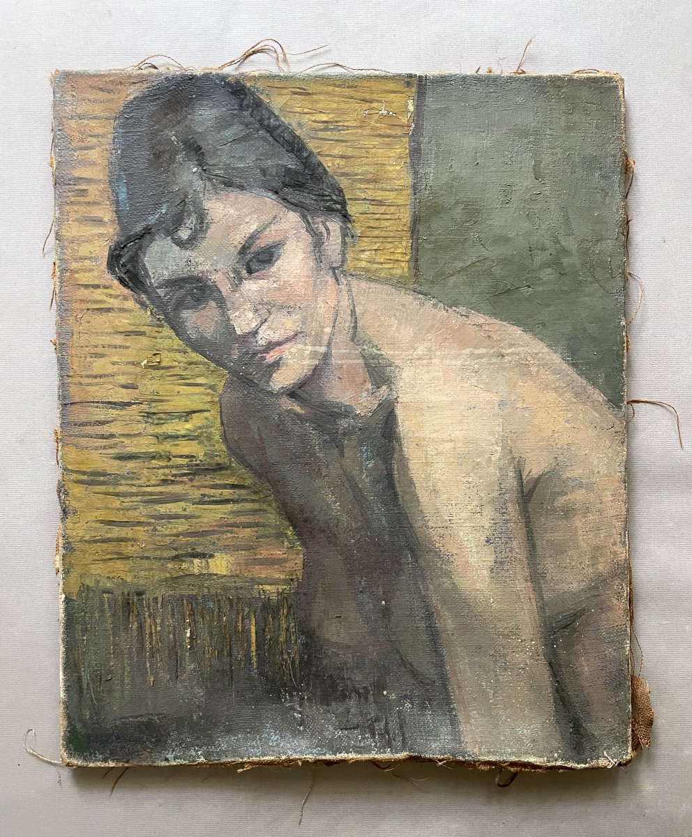 Nude Woman, Signature To Be Deciphered