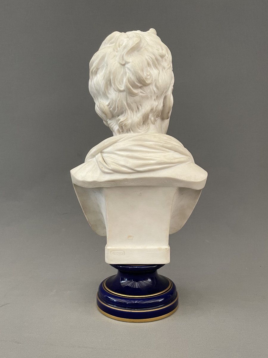 Bust Of Diderot Made Of Sèvres Porcelain-photo-4