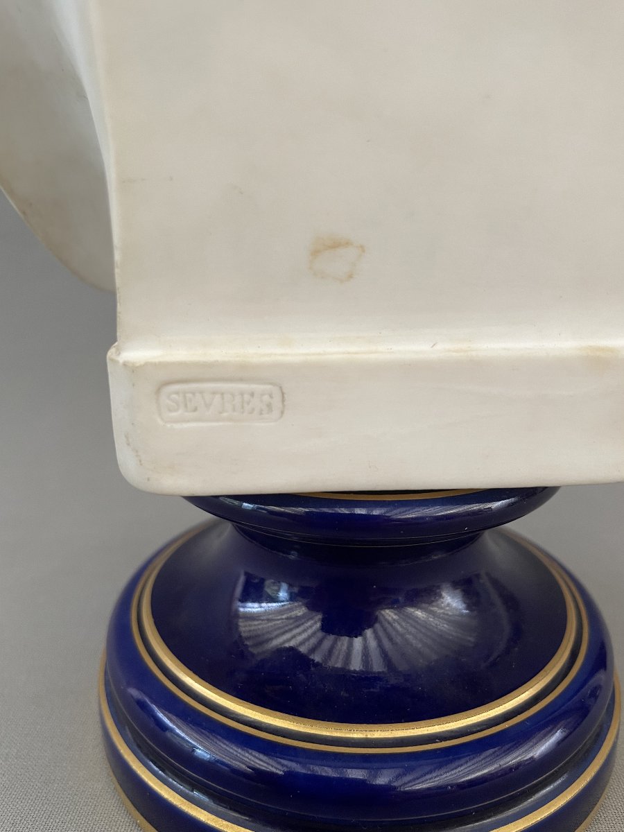 Bust Of Diderot Made Of Sèvres Porcelain-photo-2