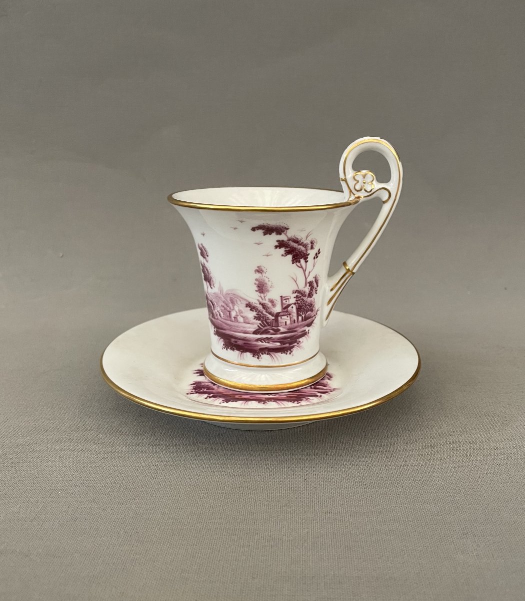 Richard Ginori, tasse et sa soucoupe en porcelaine