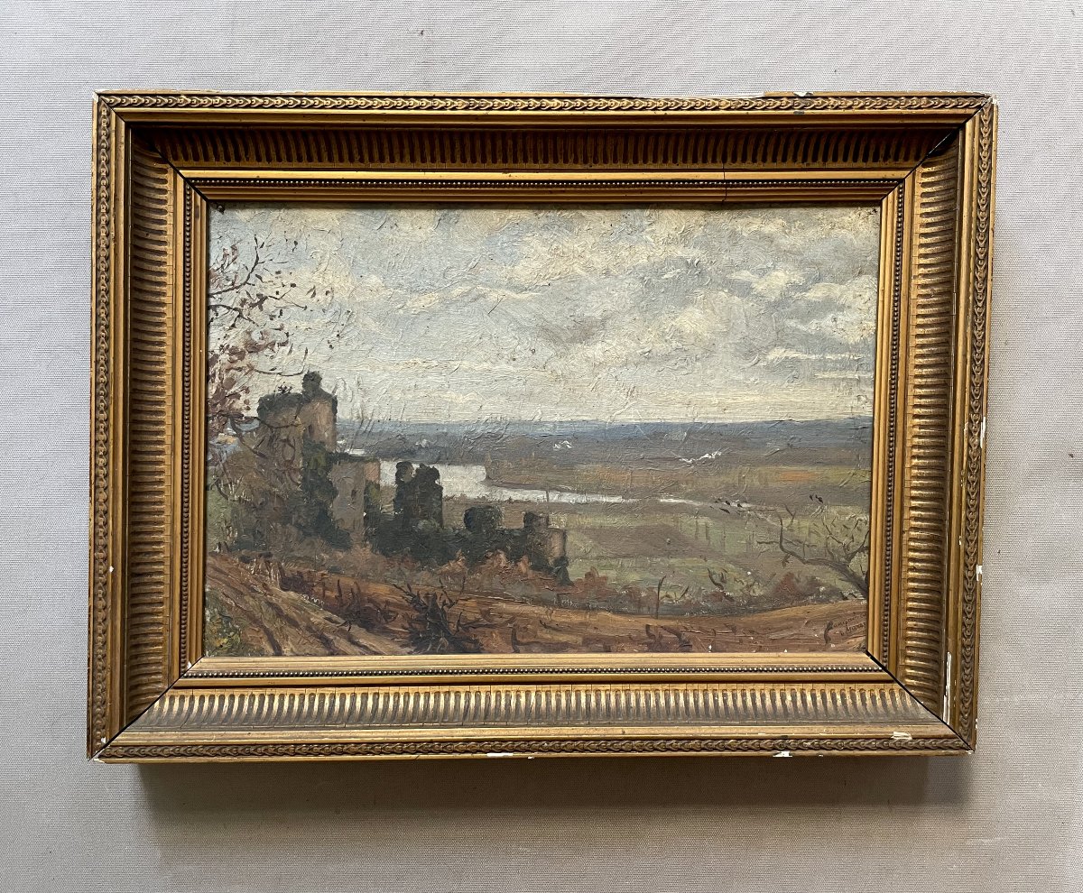 Vineyards In Langoiran, Oil On Canvas