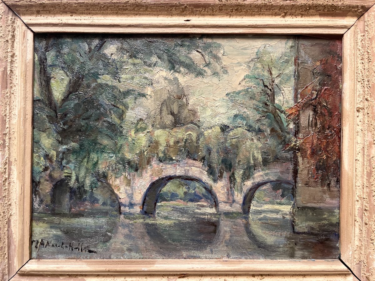 Marie-antoinette Nadalon-hallez, Bridge Over The Vienne River In Limoges-photo-2