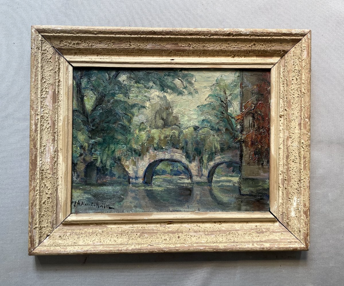 Marie-antoinette Nadalon-hallez, Bridge Over The Vienne River In Limoges