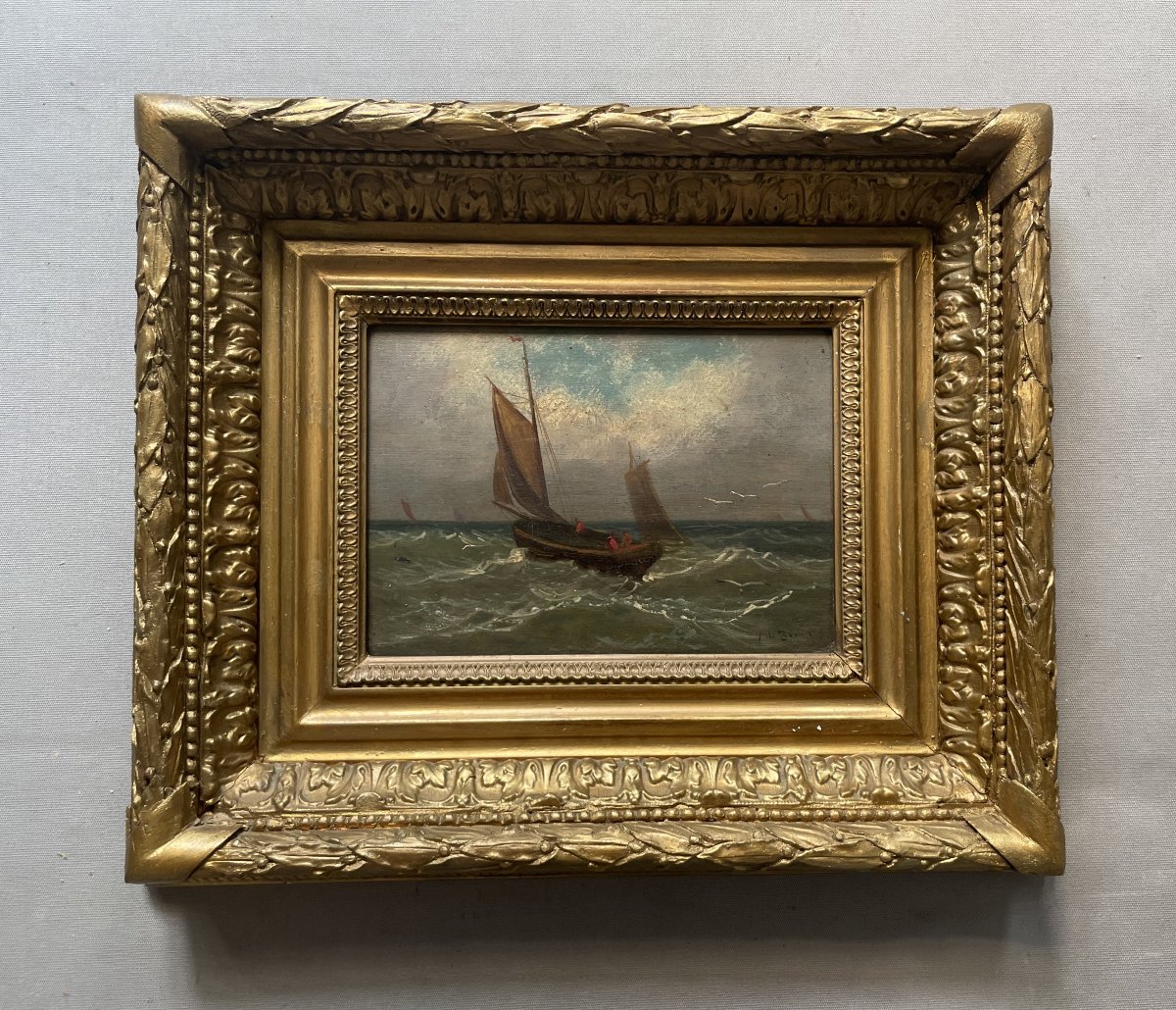 Seascape, Oil On Panel