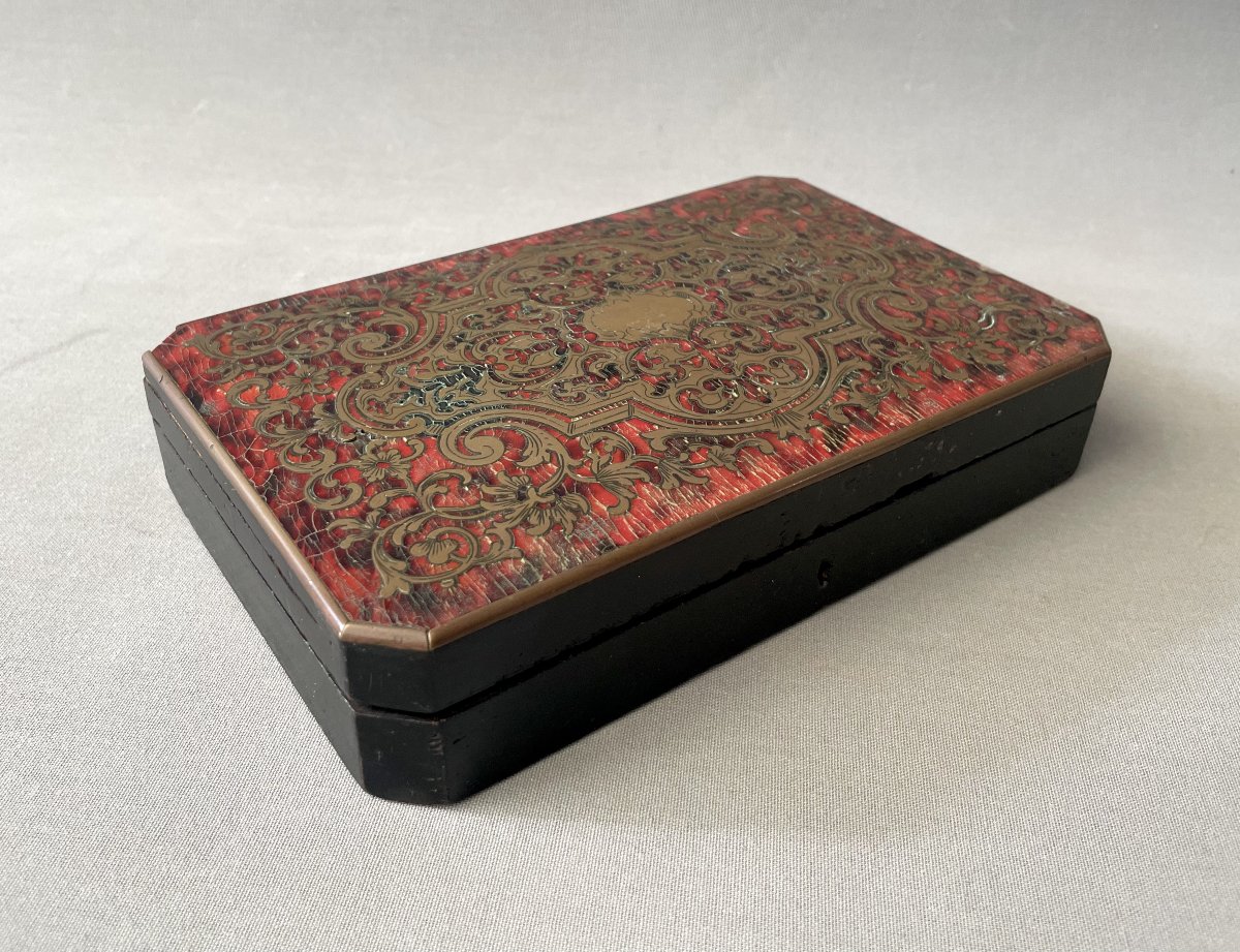 Coffret en marqueterie Boulle