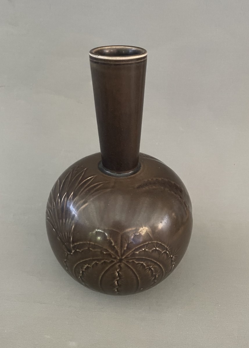 Danish Vase With Cactus Design-photo-3