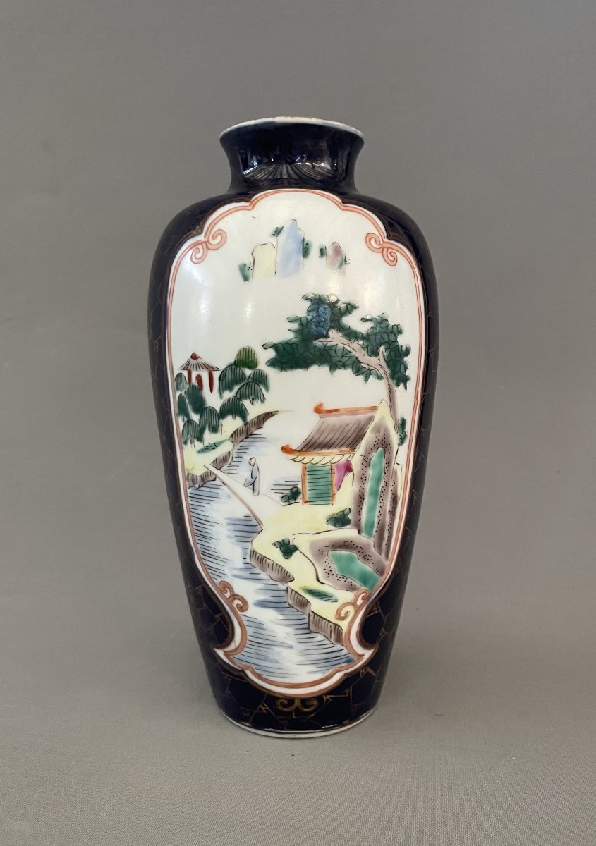 Vase en porcelaine, Chine, XIXe-photo-2