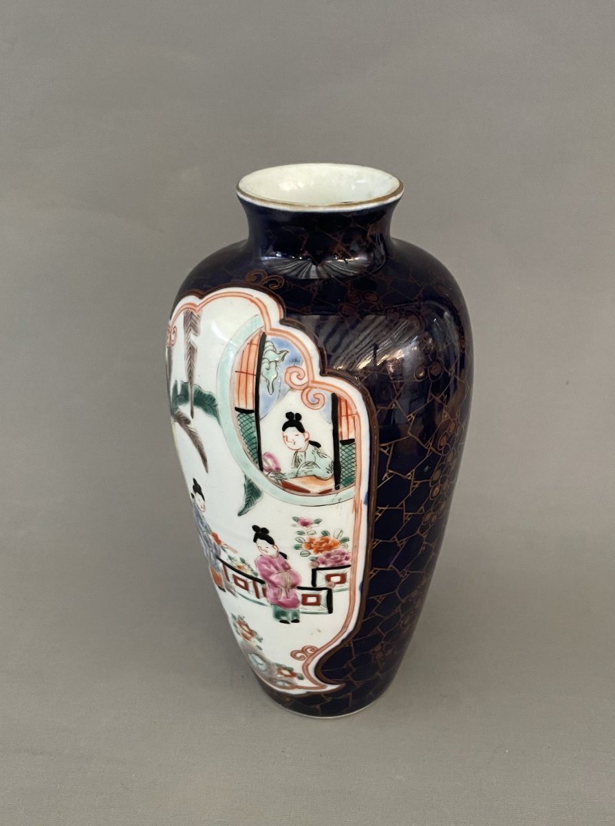 Vase en porcelaine, Chine, XIXe-photo-3