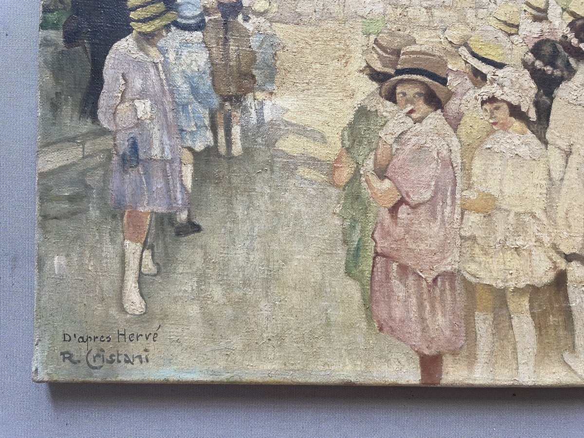 First Communion Day, Oil On Canvas-photo-1