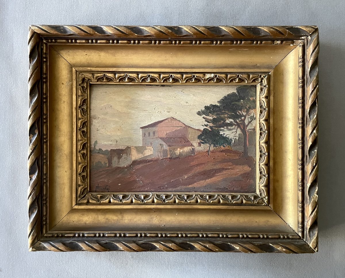 Paul Nicolaï, huile sur panneau