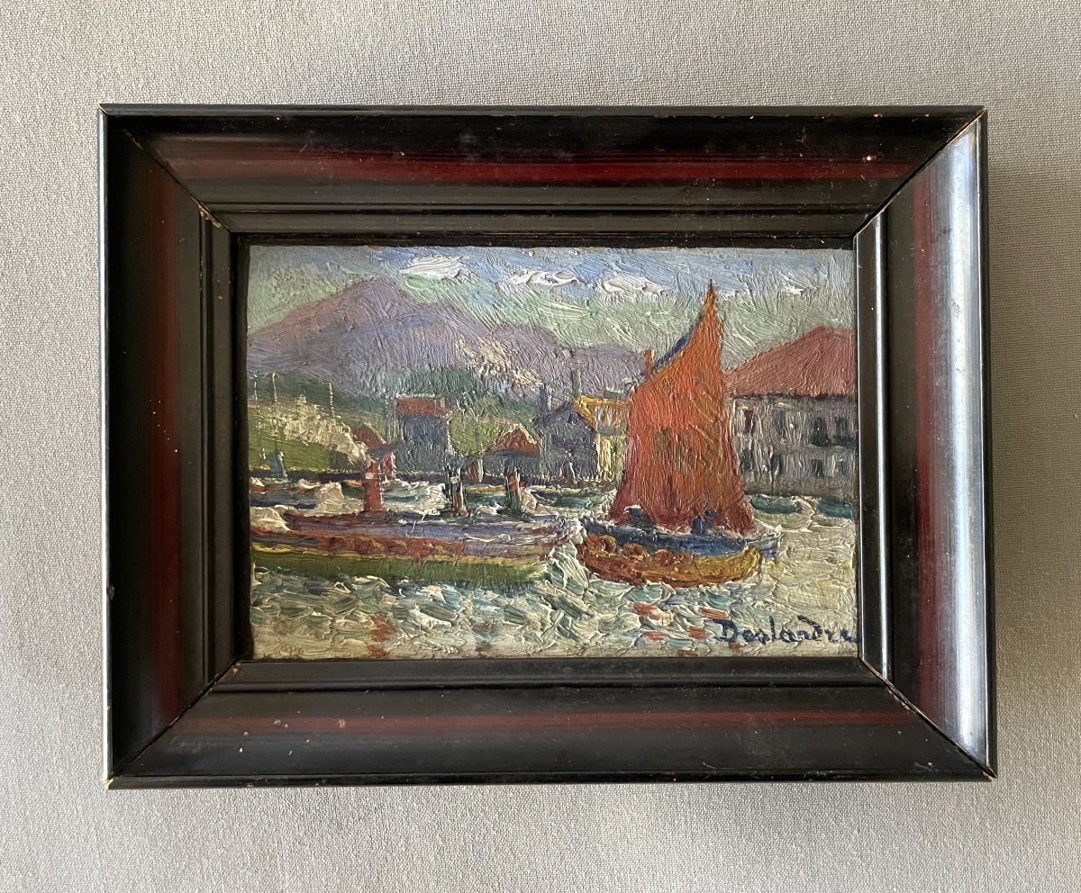 Deslandre, vue présumée du port de Saint Jean de Luz
