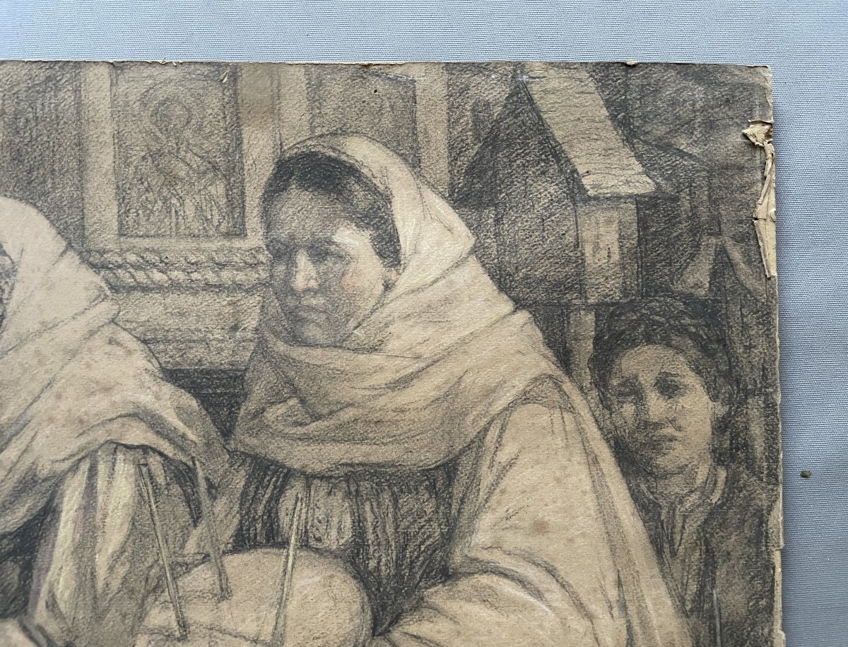 Etienne Or Jean Bouchaud? Large Drawing-photo-4