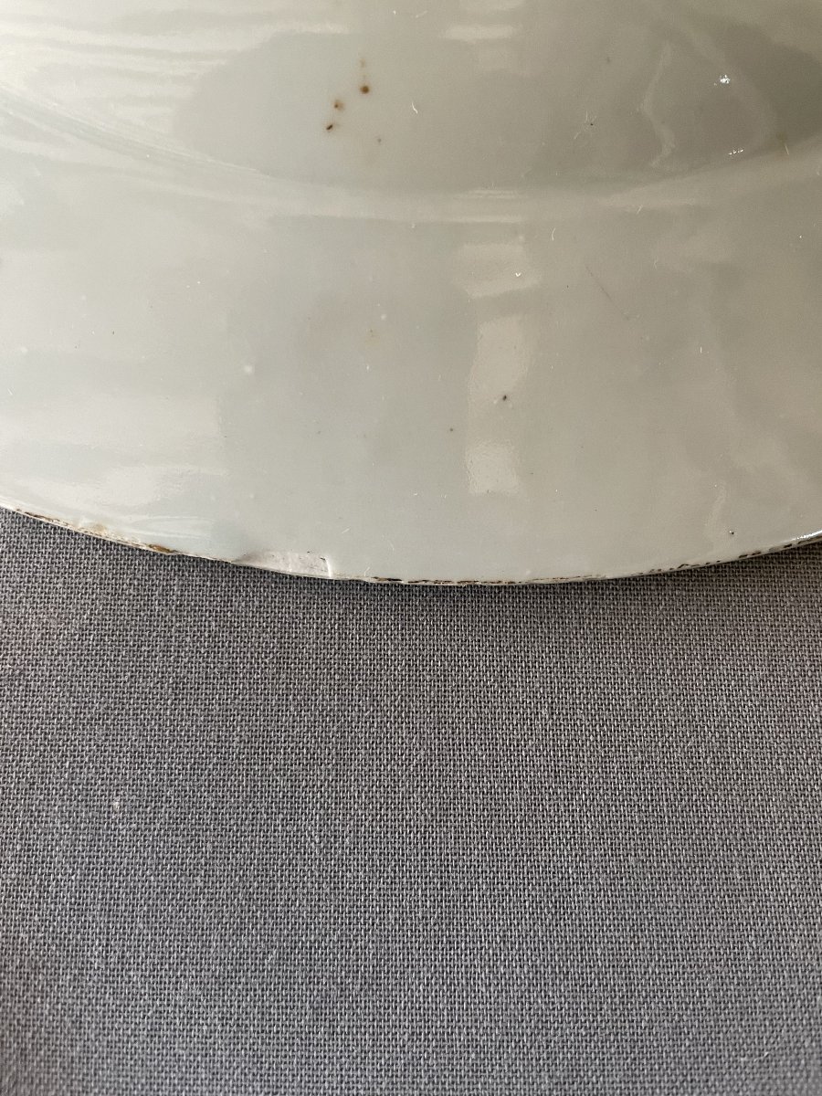 Plat chinois en porcelaine, Compagnie des Indes, XVIIIe-photo-4