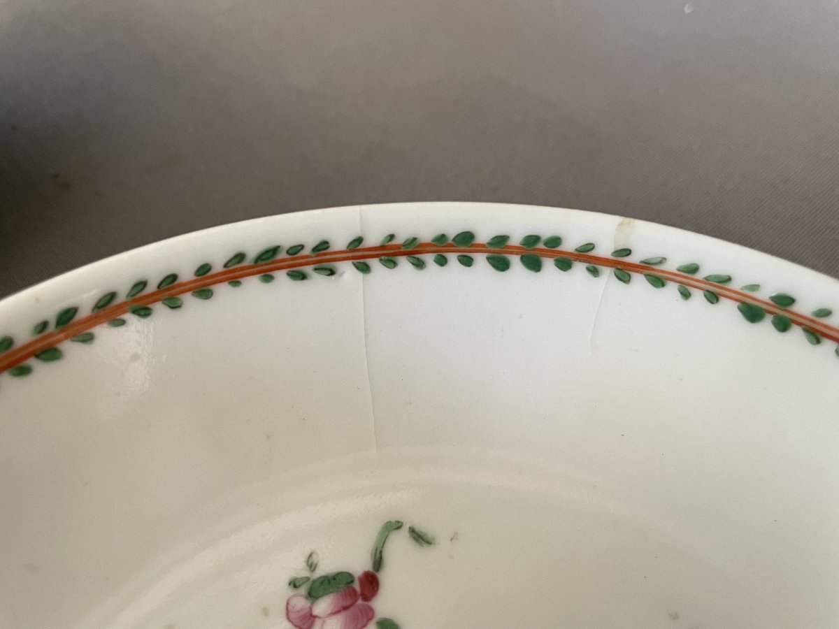 4 Small Bowls, Famille Rose, China, 18th Century-photo-2
