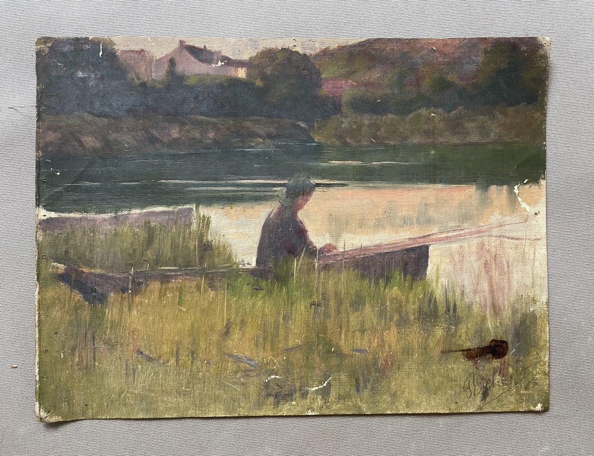 Fisherman, Oil On Canvas