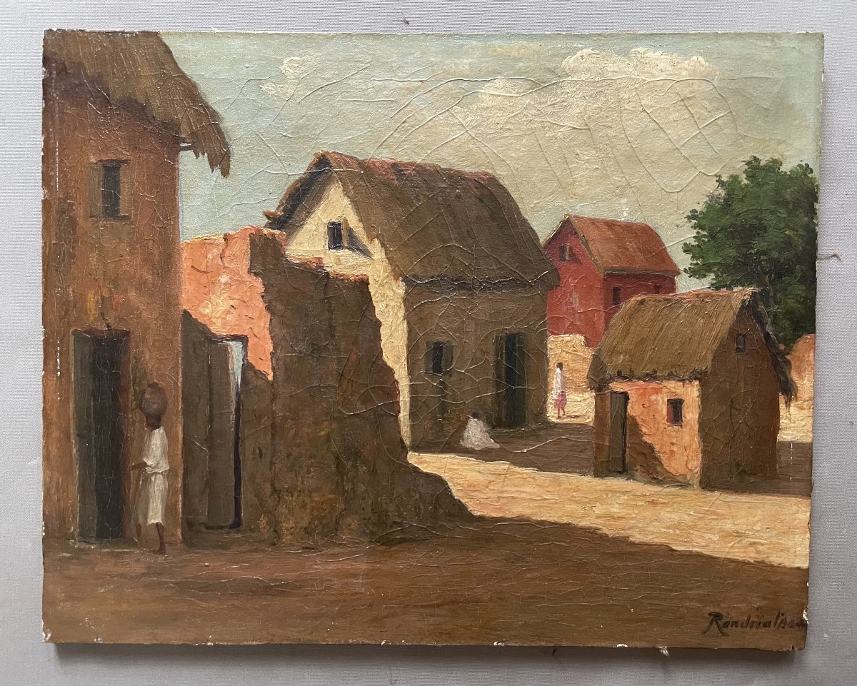 Village malgache, signature à identifier