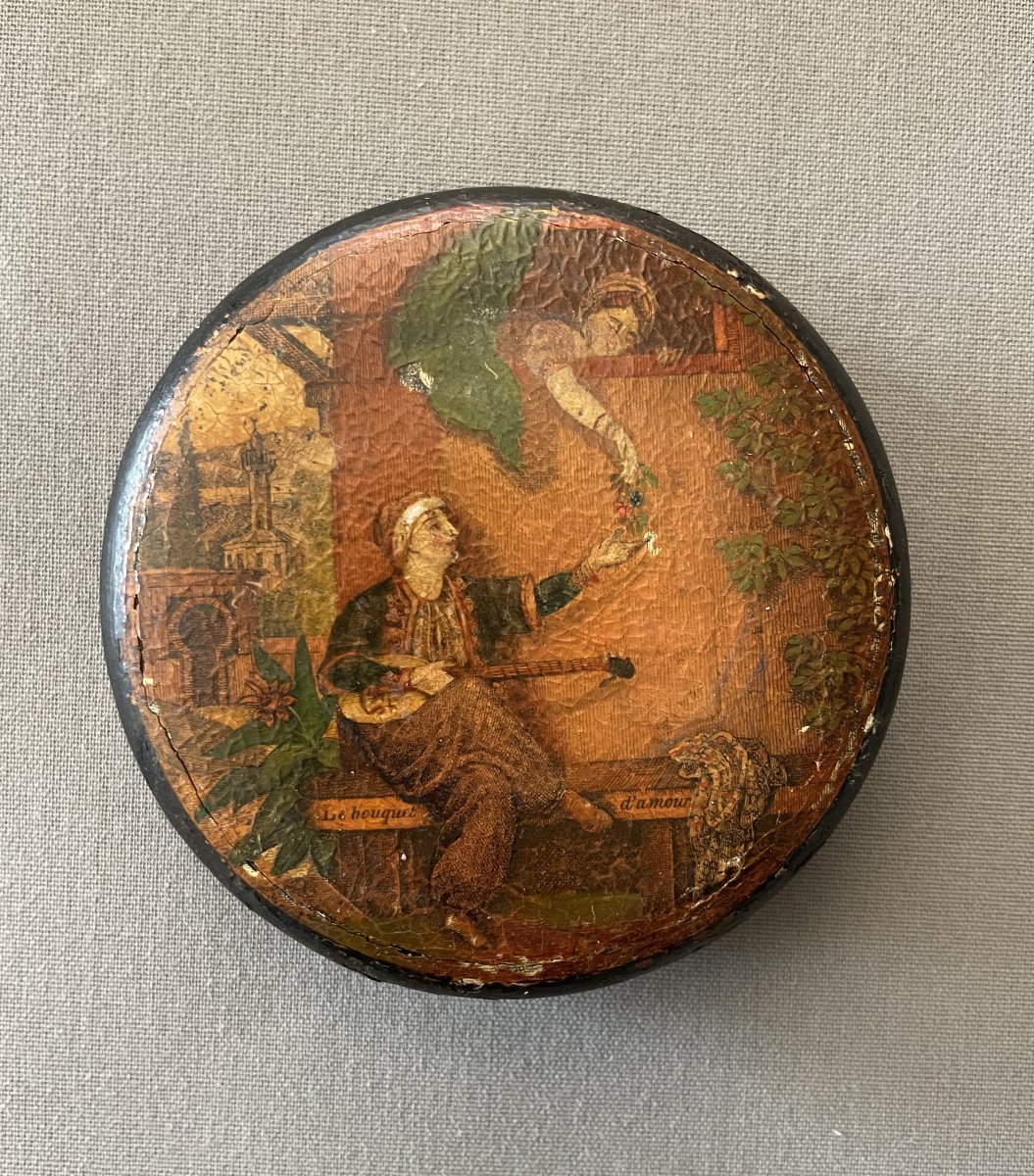 Small Lacquer Box With Oriental Designs