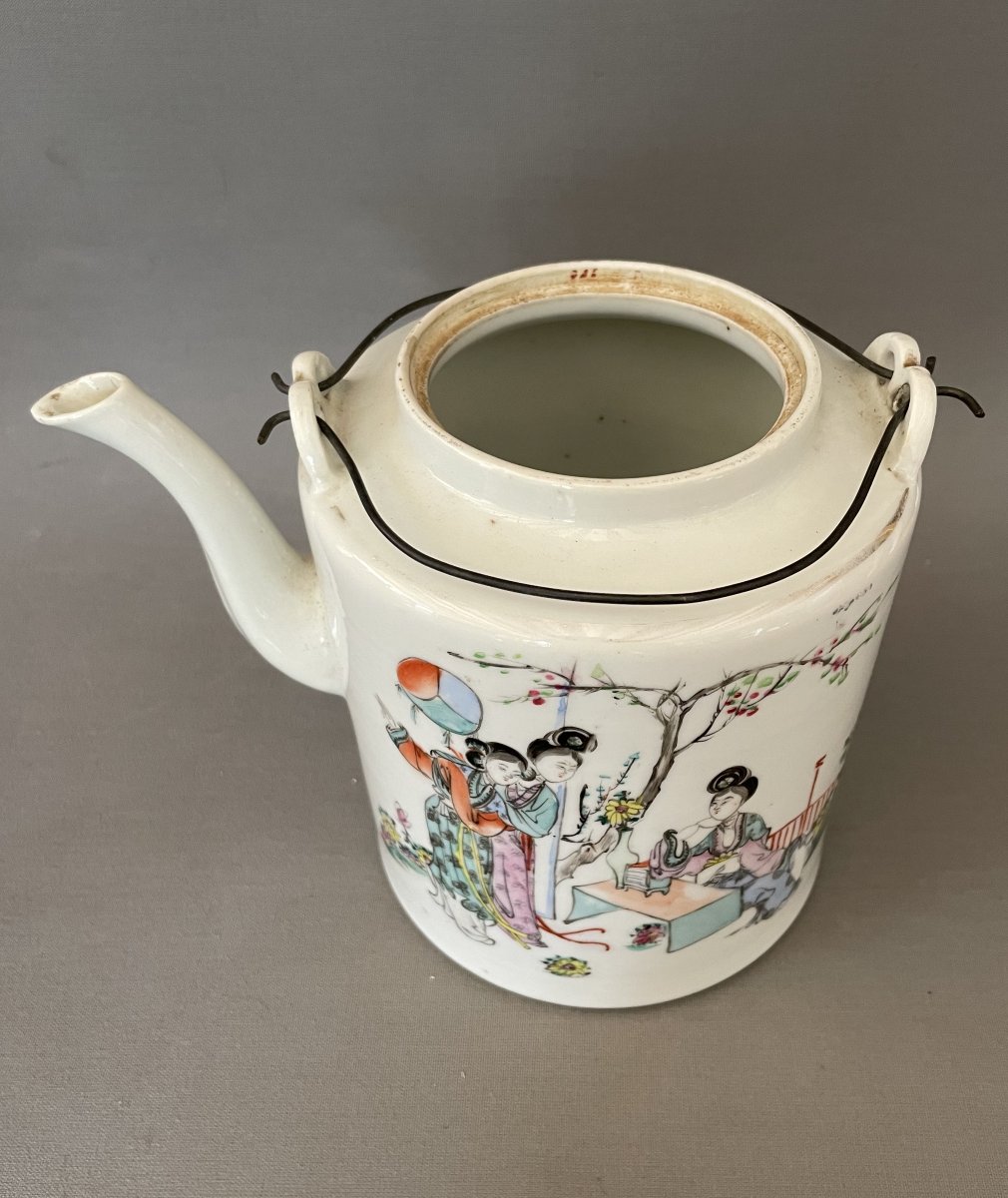 Théière en porcelaine, Chine, début XXe-photo-2